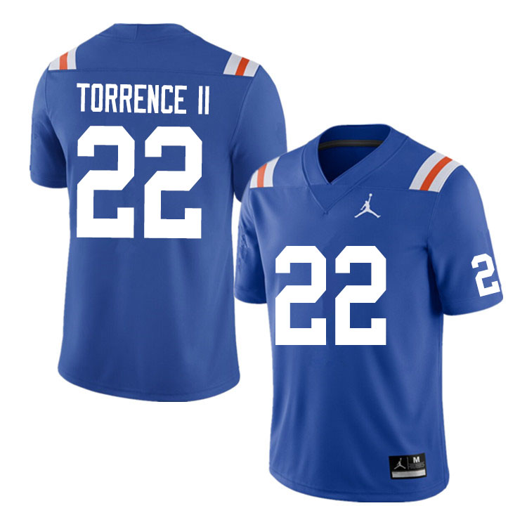 Men #22 Rashad Torrence II Florida Gators College Football Jerseys Sale-Throwback - Click Image to Close